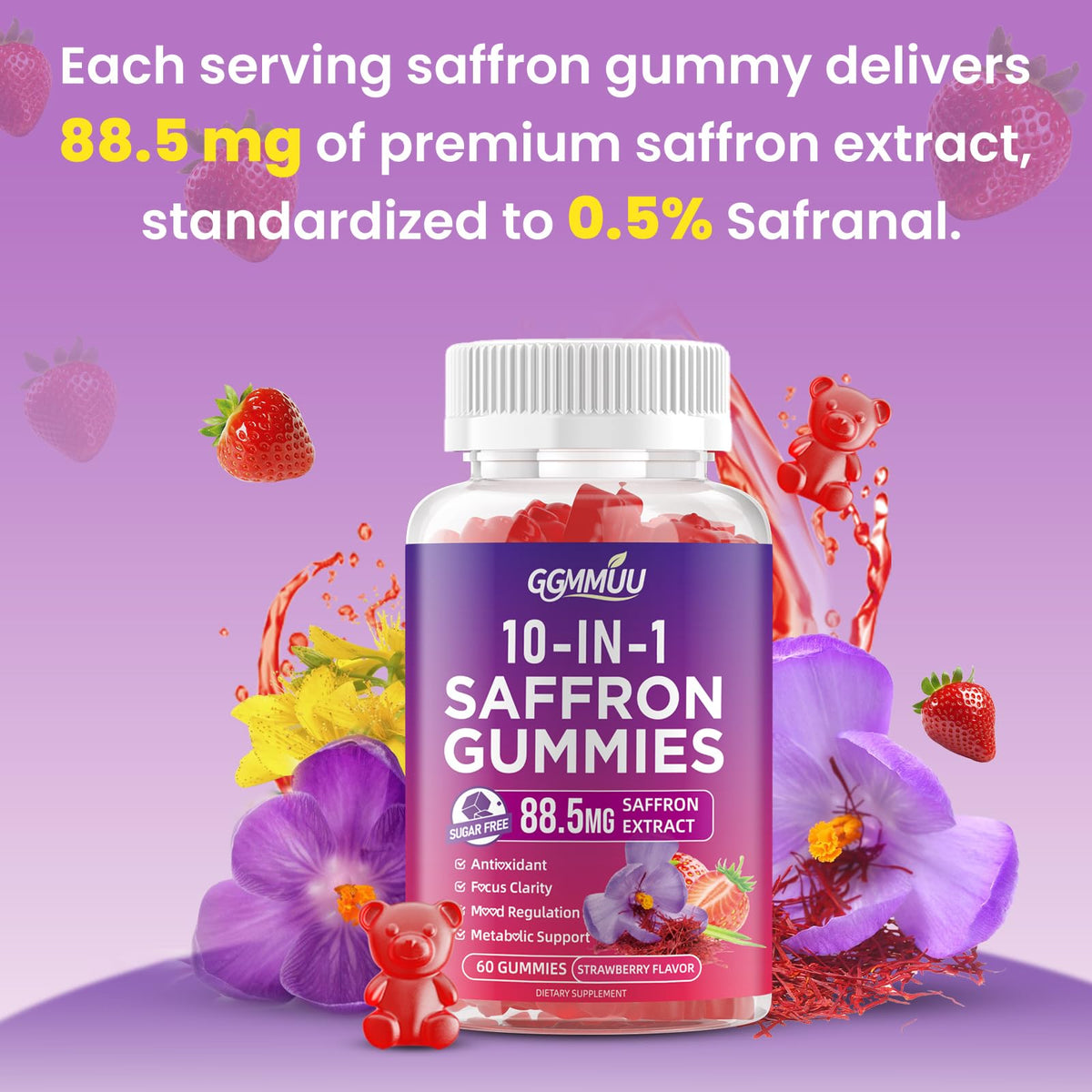 Strawberry Flavor 120 Count Gummies P213303