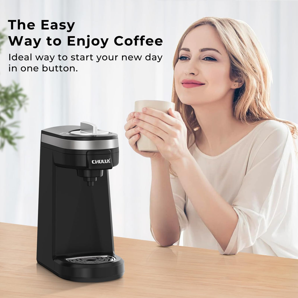 Black Mini Single Serve Coffee Maker J252118