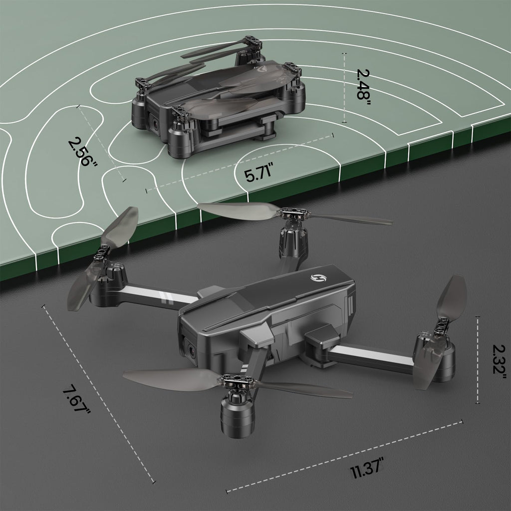 Foldable FPV Drone with 1080P WiFi Camera and Carrying Case J858