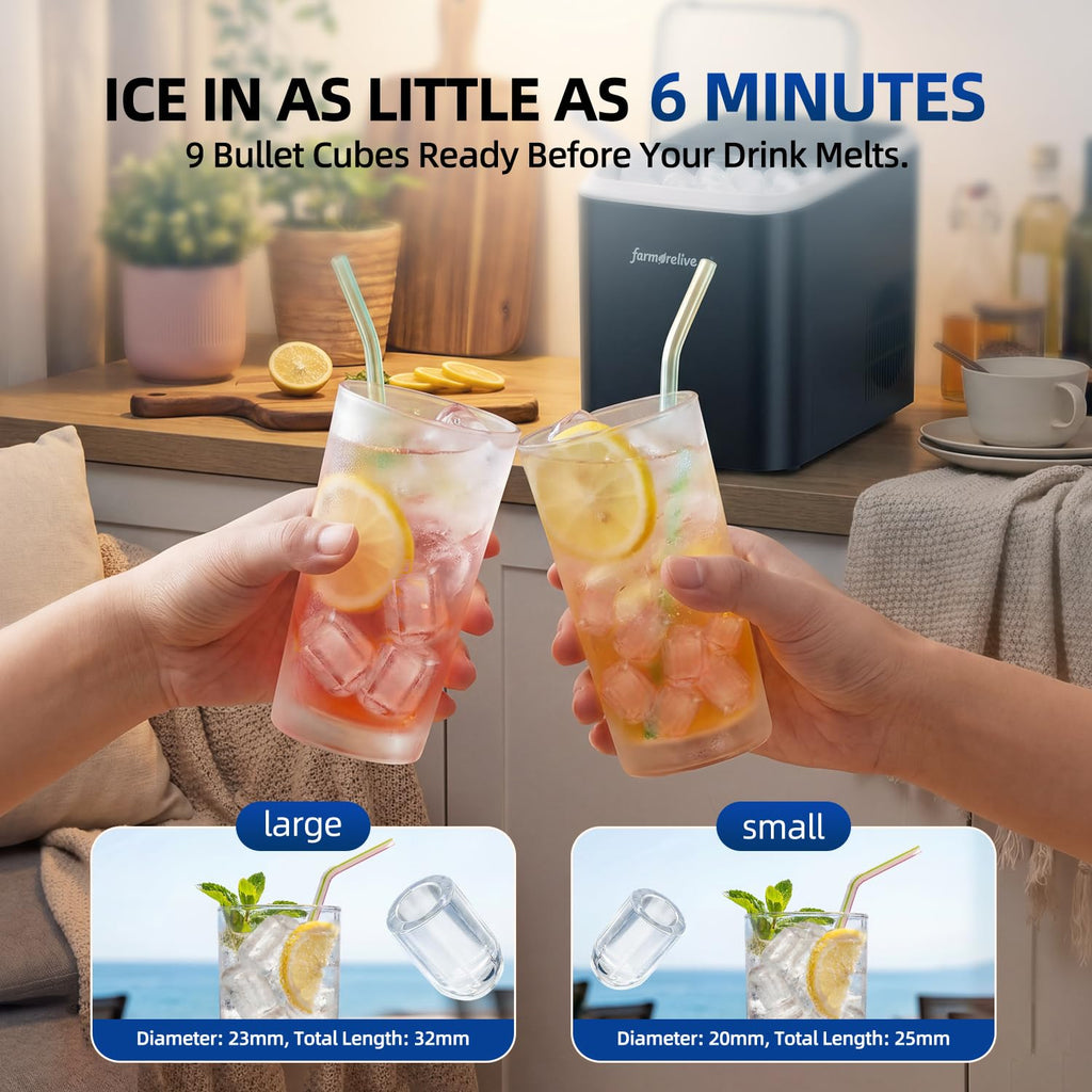 Portable Stainless Steel Ice Maker V2639