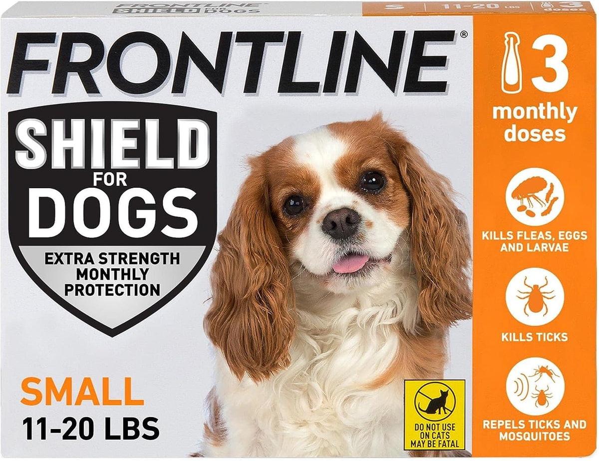 Flea & Tick Treatment for Small Dogs 11-20 lbs, Count of 3 W470445