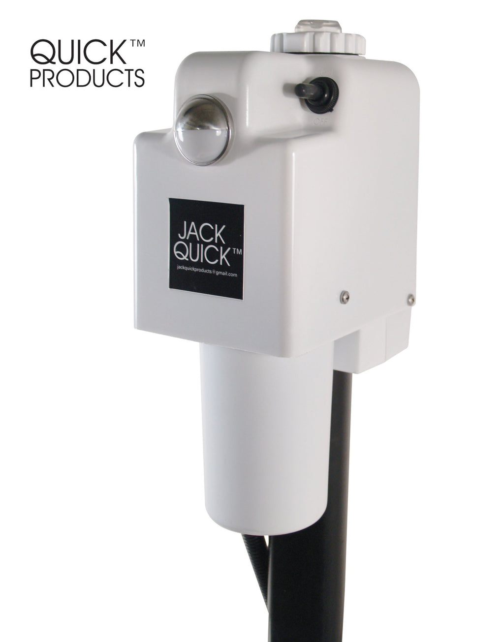 Electric Tongue Jack with 7-Way Plug, White Q281