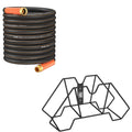 Garden Hose 100ft and Wall-Mount Garden Hose Holder G853511