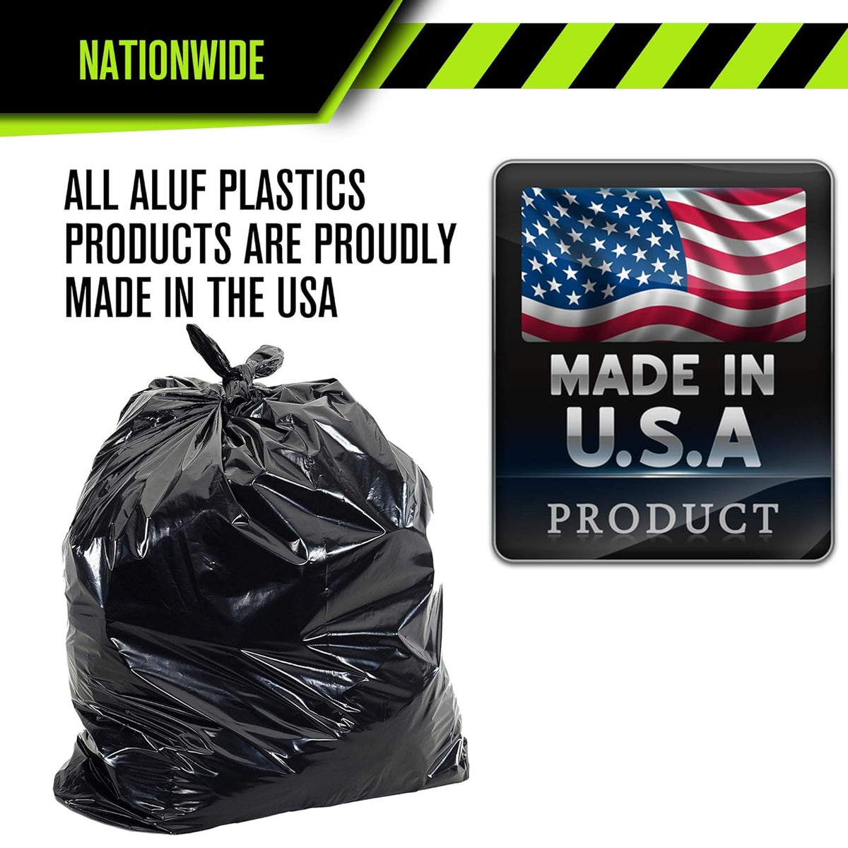 95-96 Gallon Heavy Duty Black Garbage Bags 50 Count T642