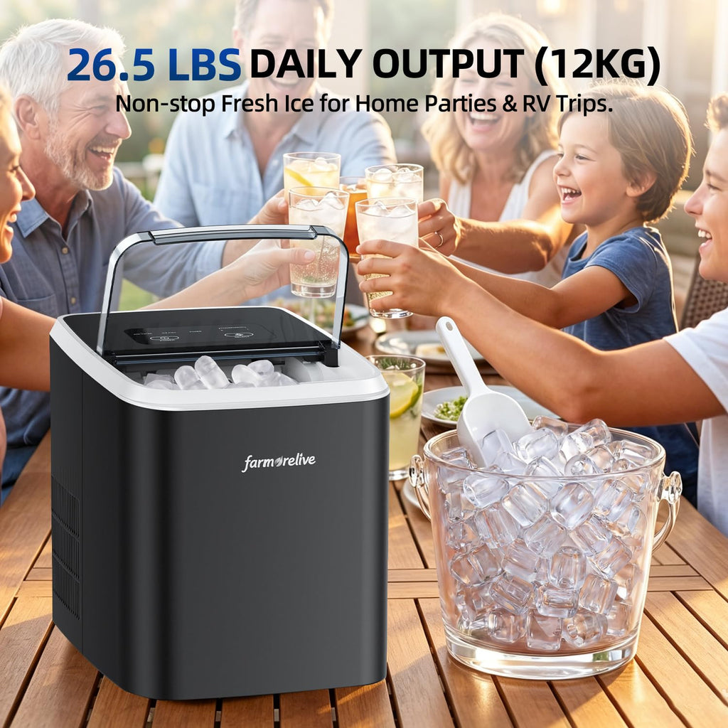Portable Stainless Steel Ice Maker V2639