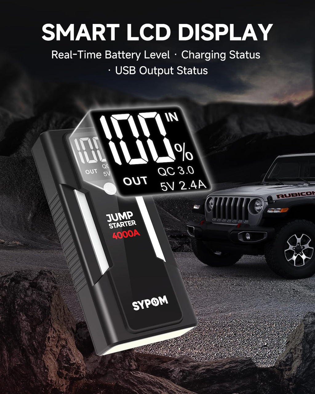 12V Portable Car Jump Starter Power Pack U5675