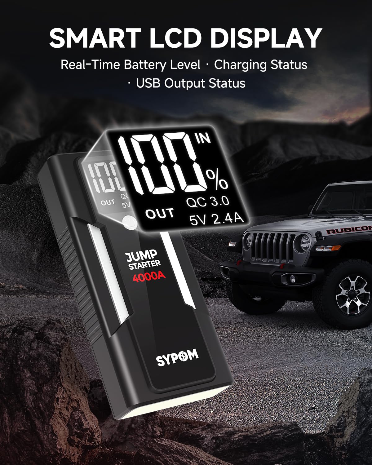 12V Portable Car Jump Starter Power Pack U5675