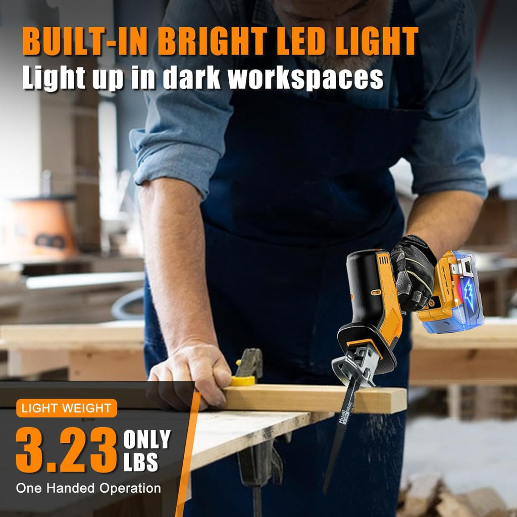 Cordless Reciprocating Saw with 4 Saw Blades P63431