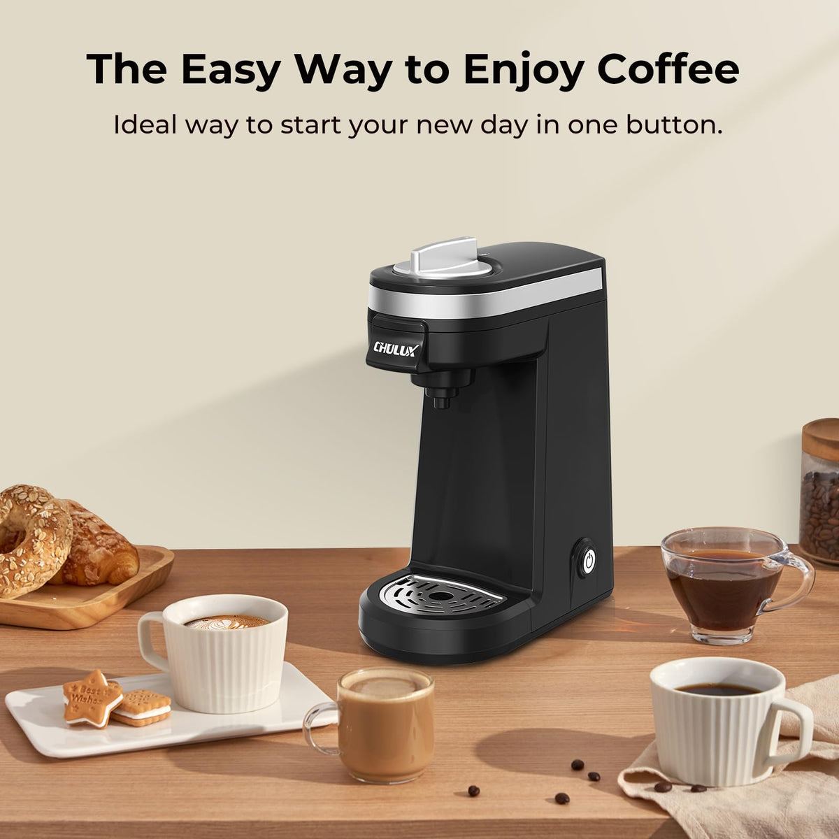 Black Mini Single Serve Coffee Maker J252118