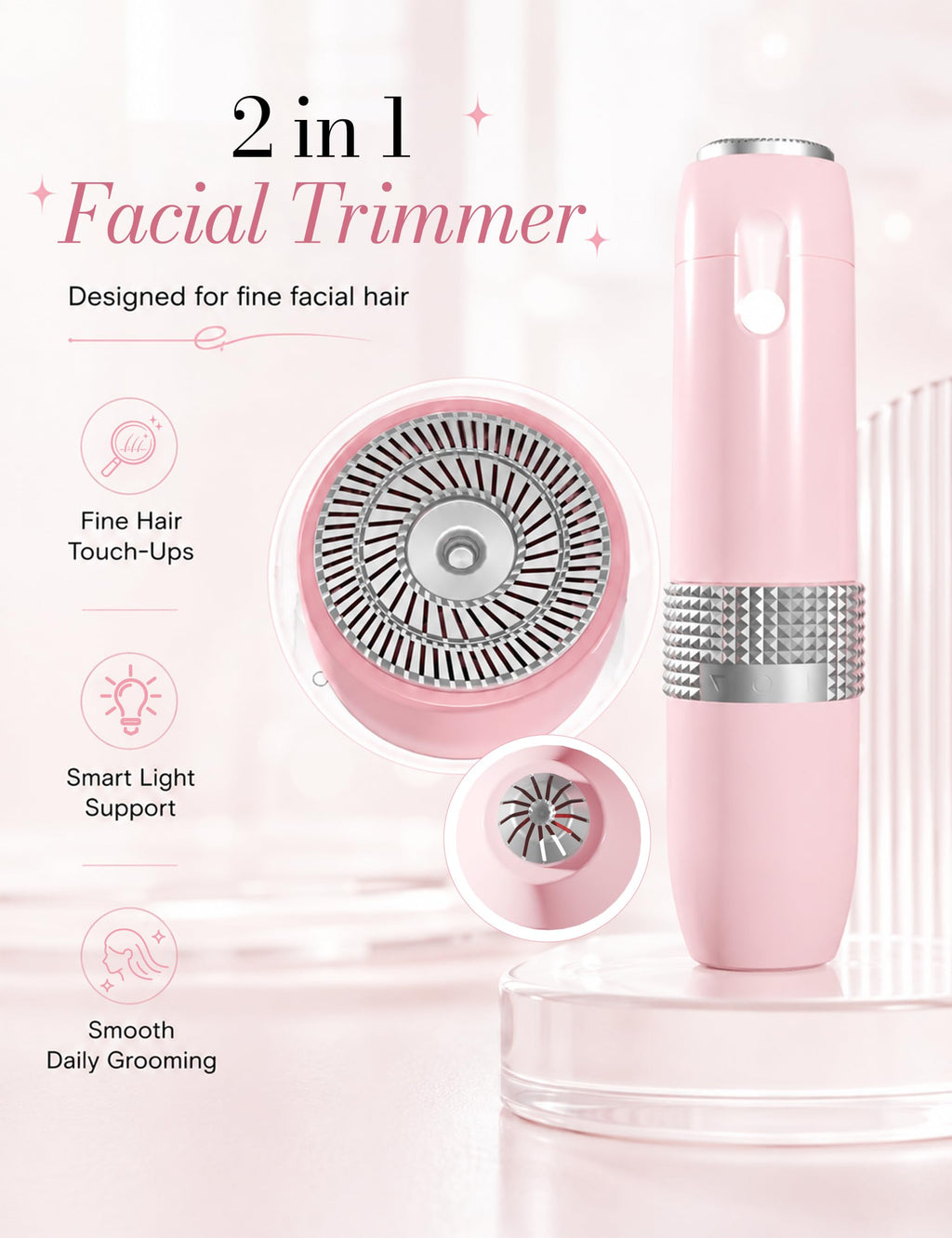2-in-1 Facial Hair Removal and Eyebrow Trimmer R43054