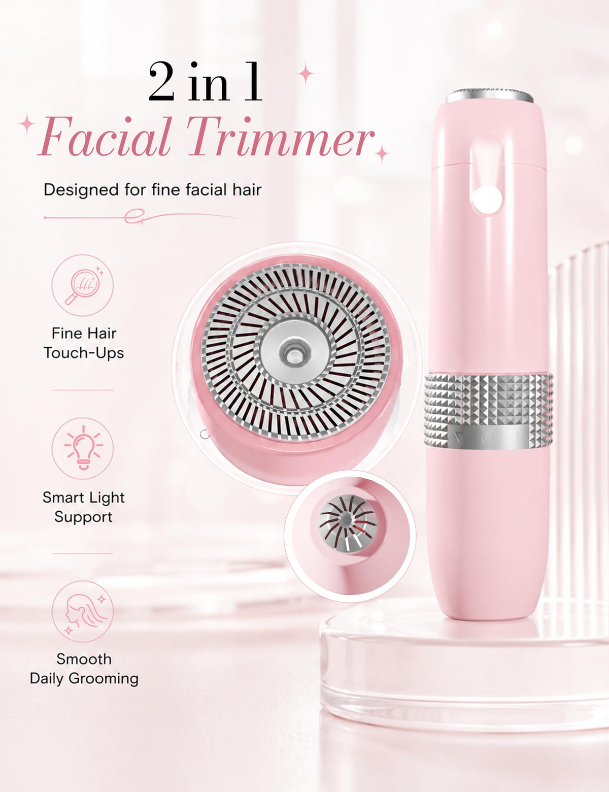 2-in-1 Facial Hair Removal and Eyebrow Trimmer R43054