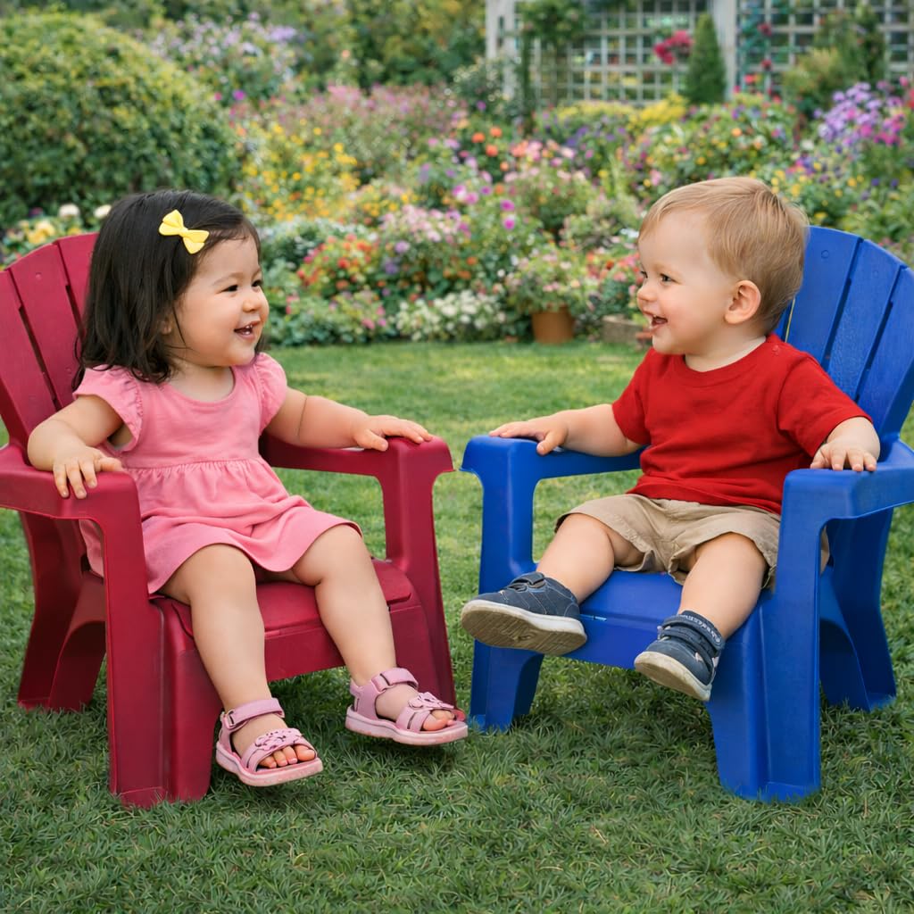 Blue 2 Pack Kids Outdoor Chair Set Z453