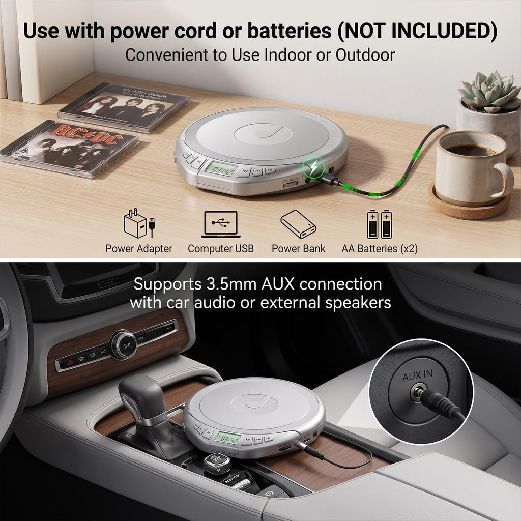Portable CD Player with Earphones Z522