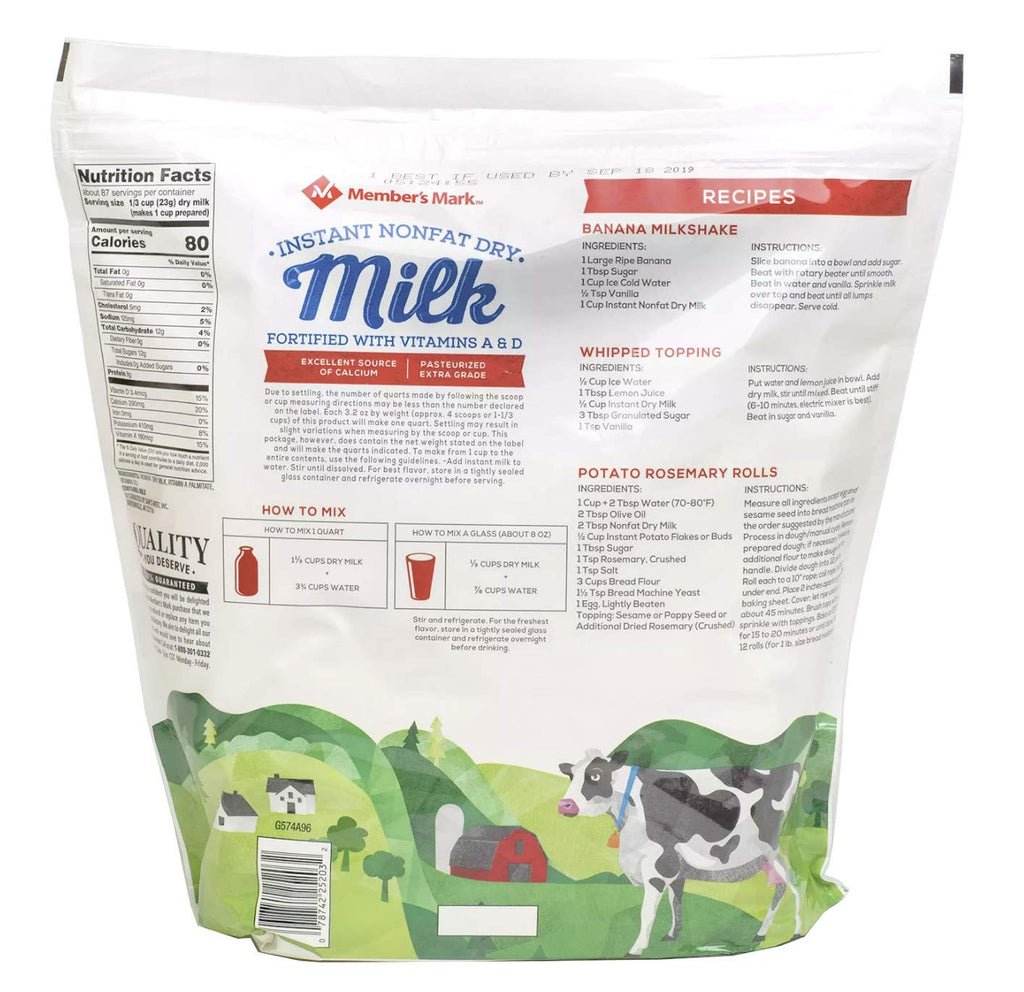 Nonfat Dry Milk with Vitamins A & D, 70.4 Ounce T784