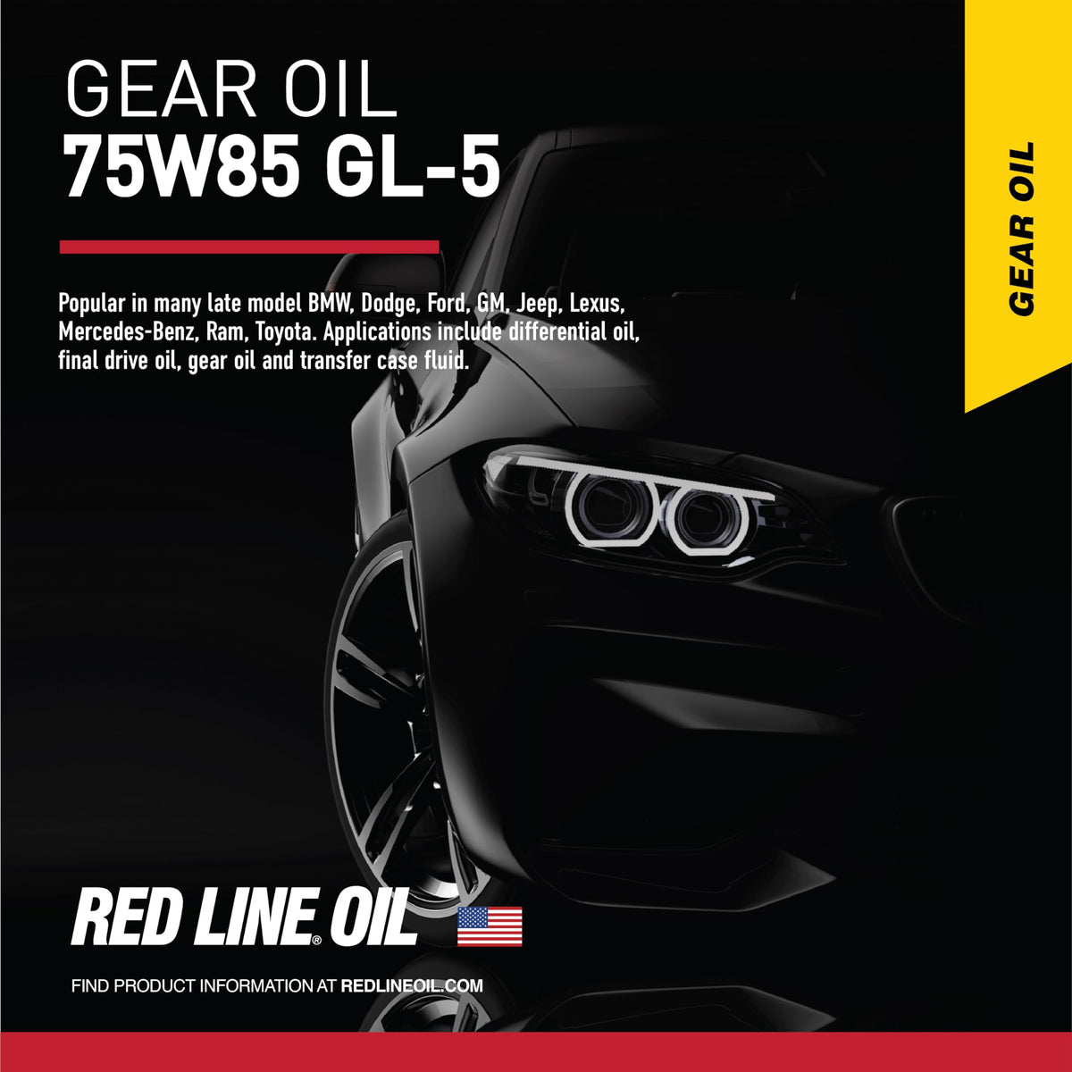 75W85 GL-5 Full Synthetic Gear Oil 1 Gallon X458