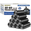 55-60 Gallon Heavy Duty Trash Bags, 2.1 Mil, 100 Count N25060