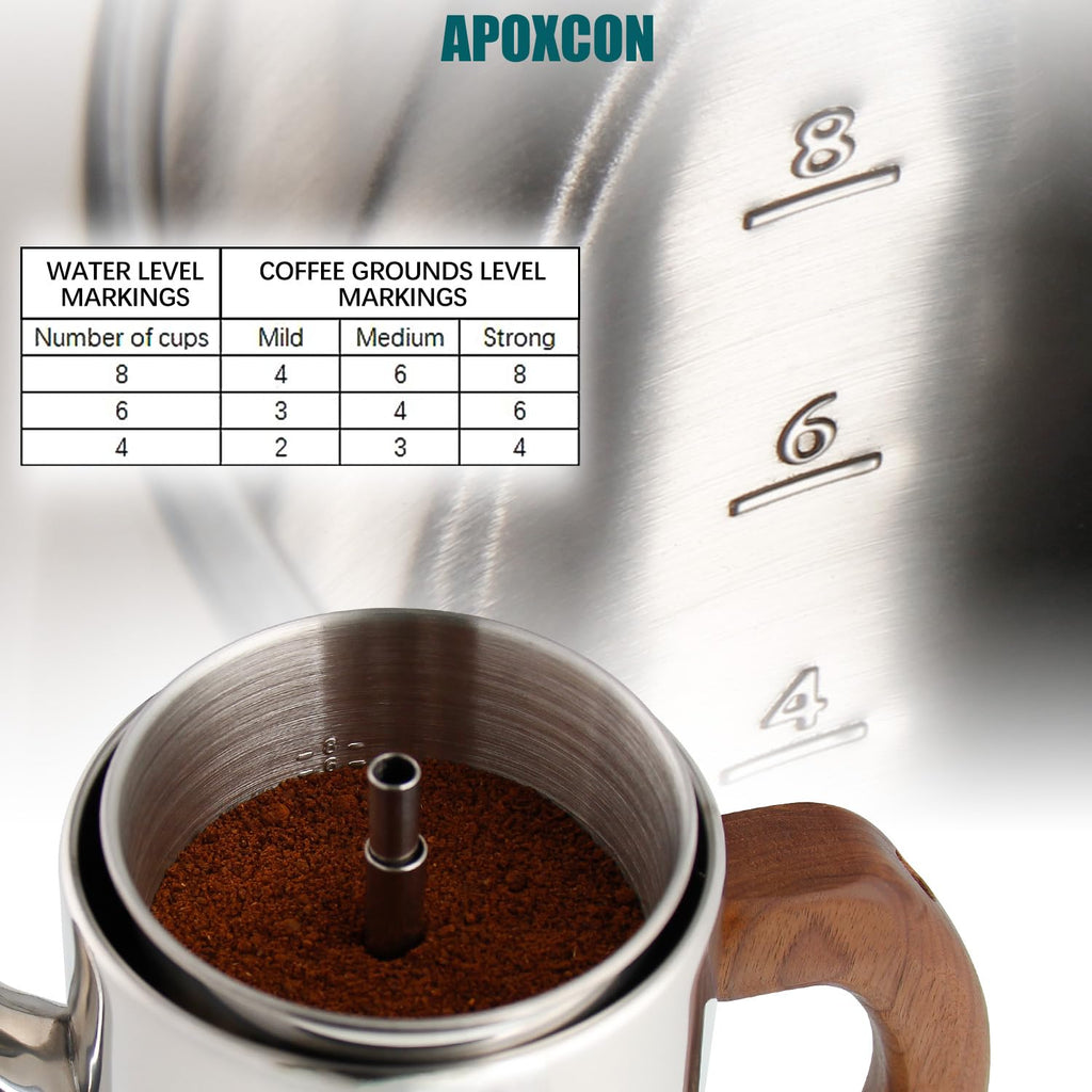 Electric Stainless Steel Coffee Percolator 8 Cup Z18122
