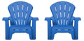 Blue 2 Pack Kids Outdoor Chair Set Z453