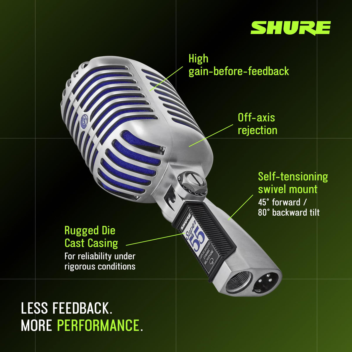 Supercardioid Dynamic Vocal Microphone V8975