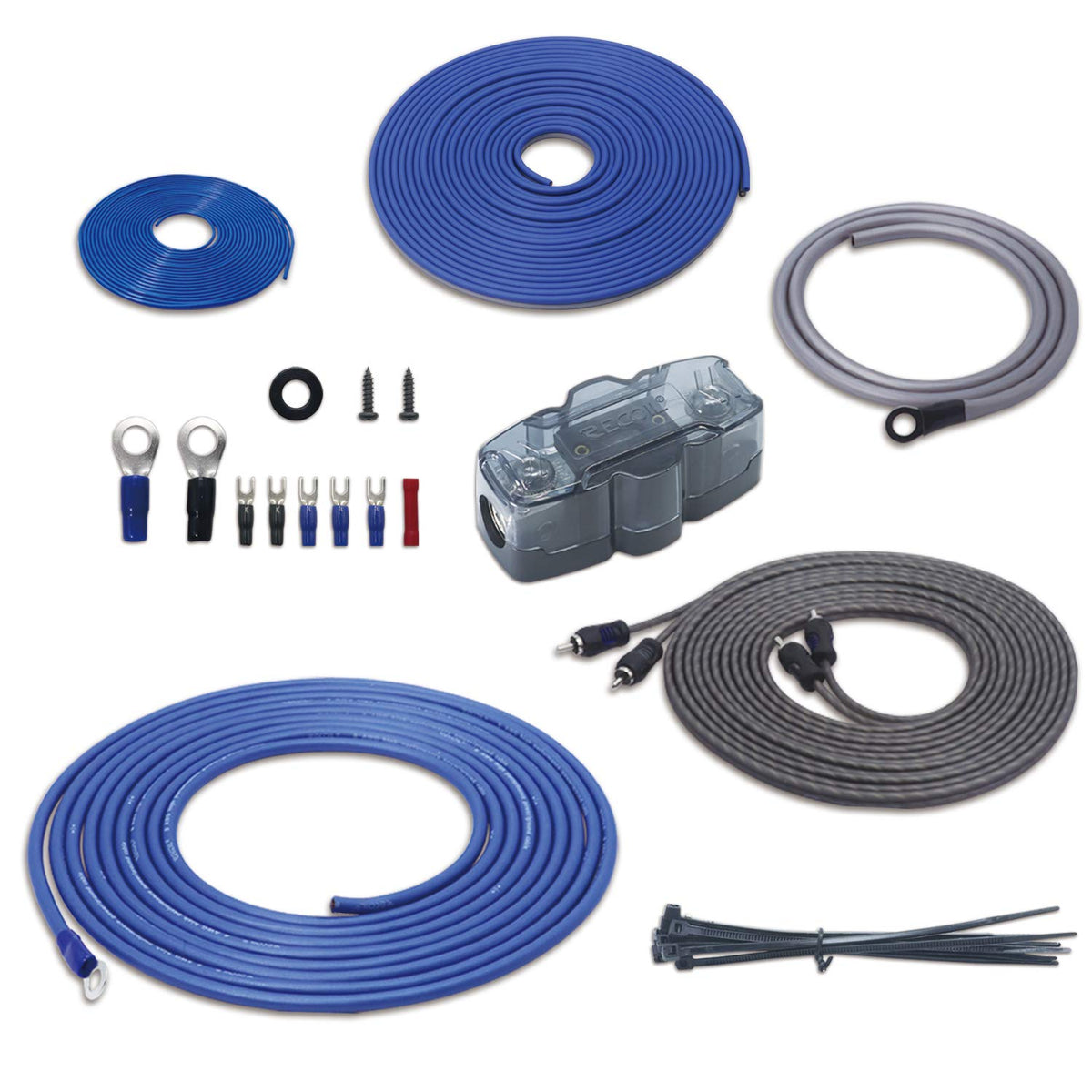 4 Gauge CCA Amplifier Wiring Kit with OFC RCA Cable H159489
