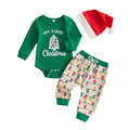 Baby Boy Christmas Outfit Romper Pants Hat G51681