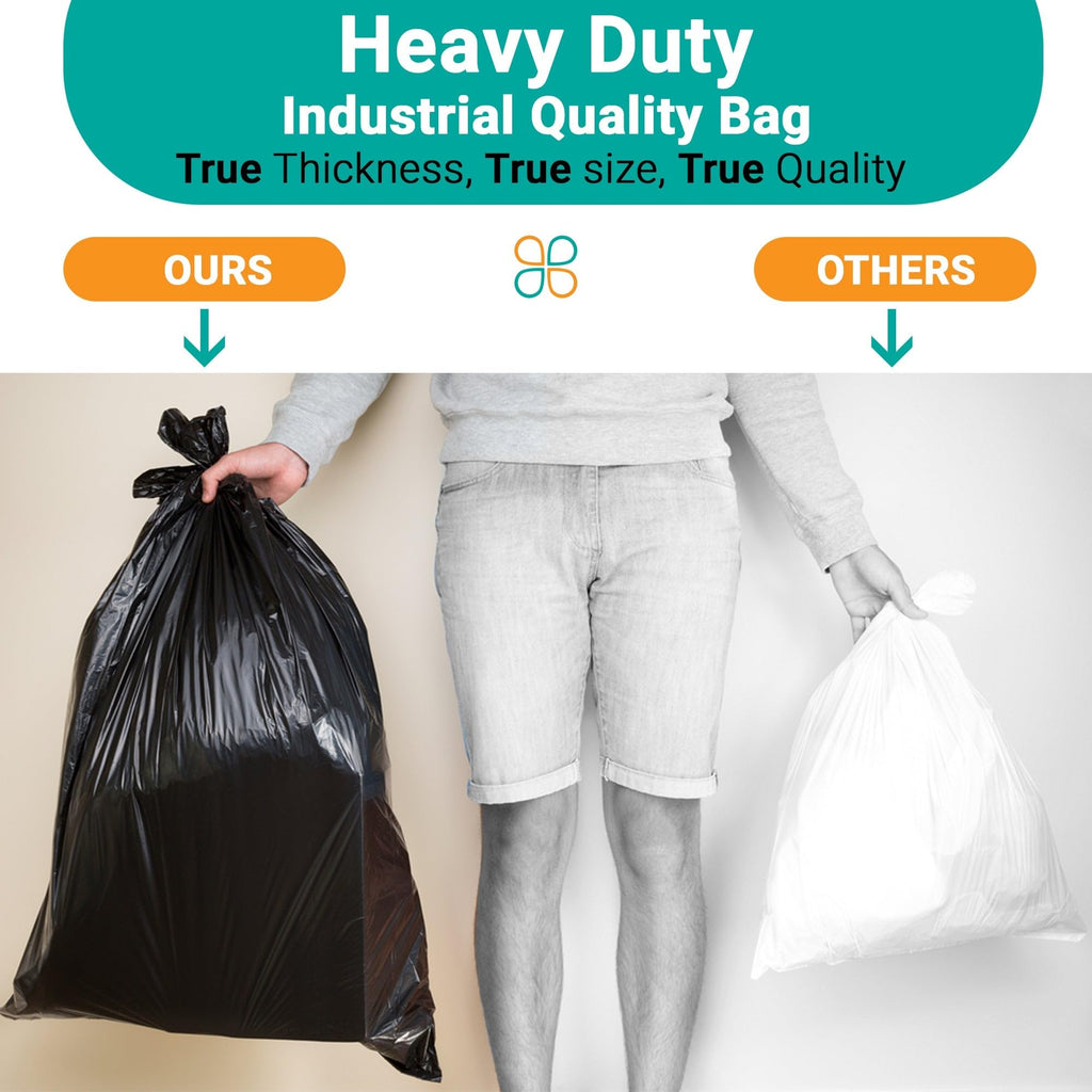 95-Gallon Black Heavy Duty Contractor Bags 10-Count V974097