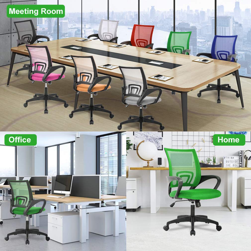 Ergonomic Mid-Back Swivel Office Chair F9342