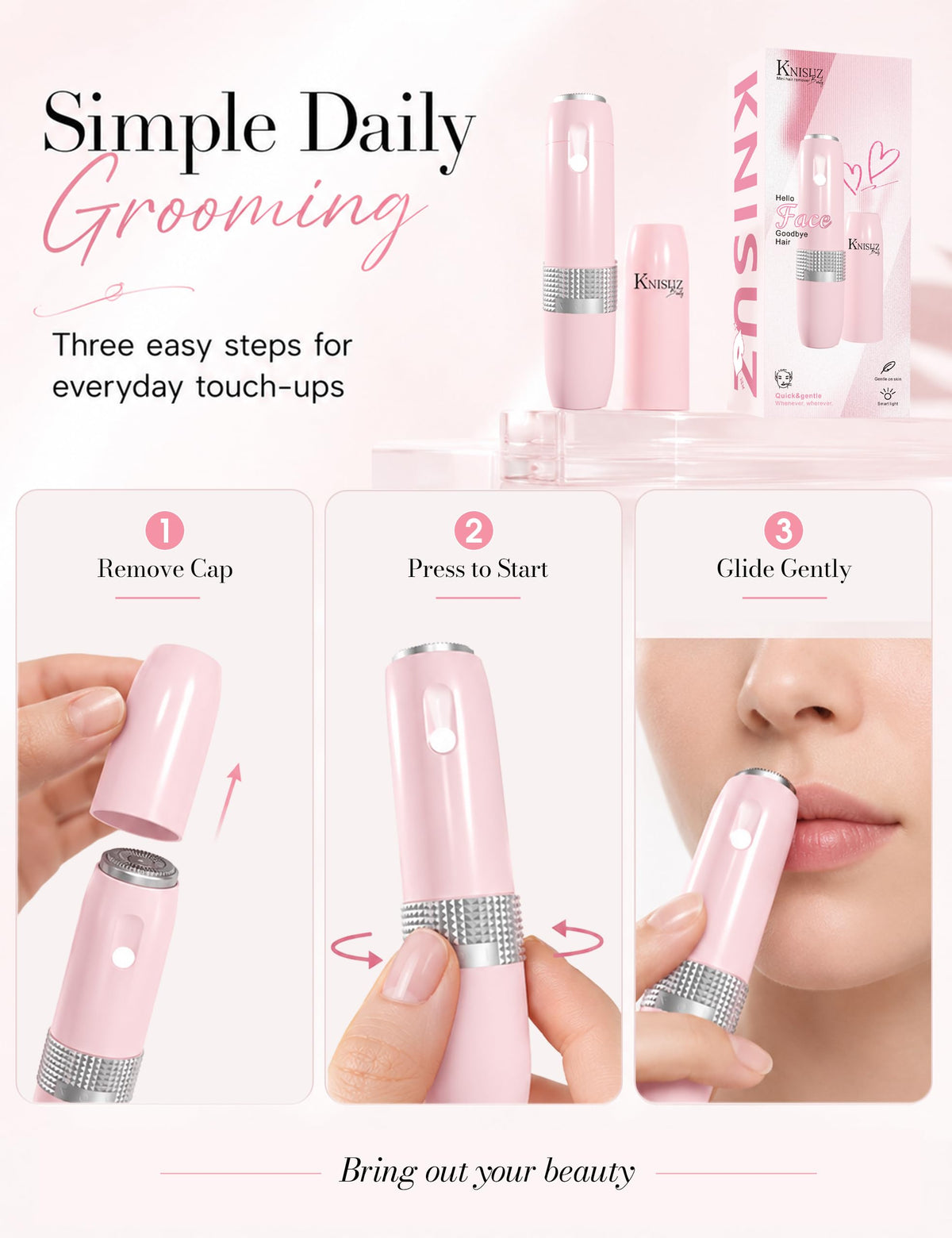 2-in-1 Facial Hair Removal and Eyebrow Trimmer R43054