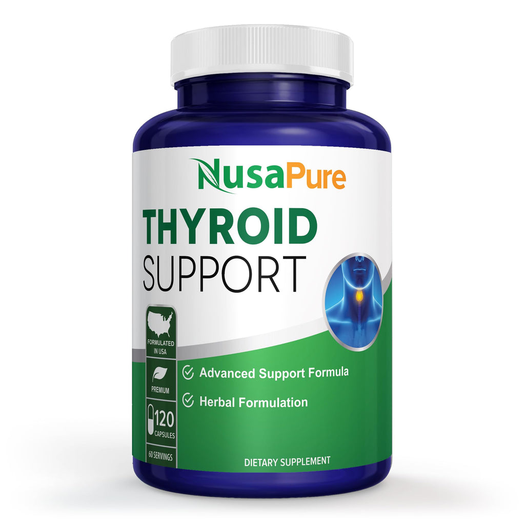 Thyroid Support Supplement 120 Capsules with Vitamin B-12 A21636