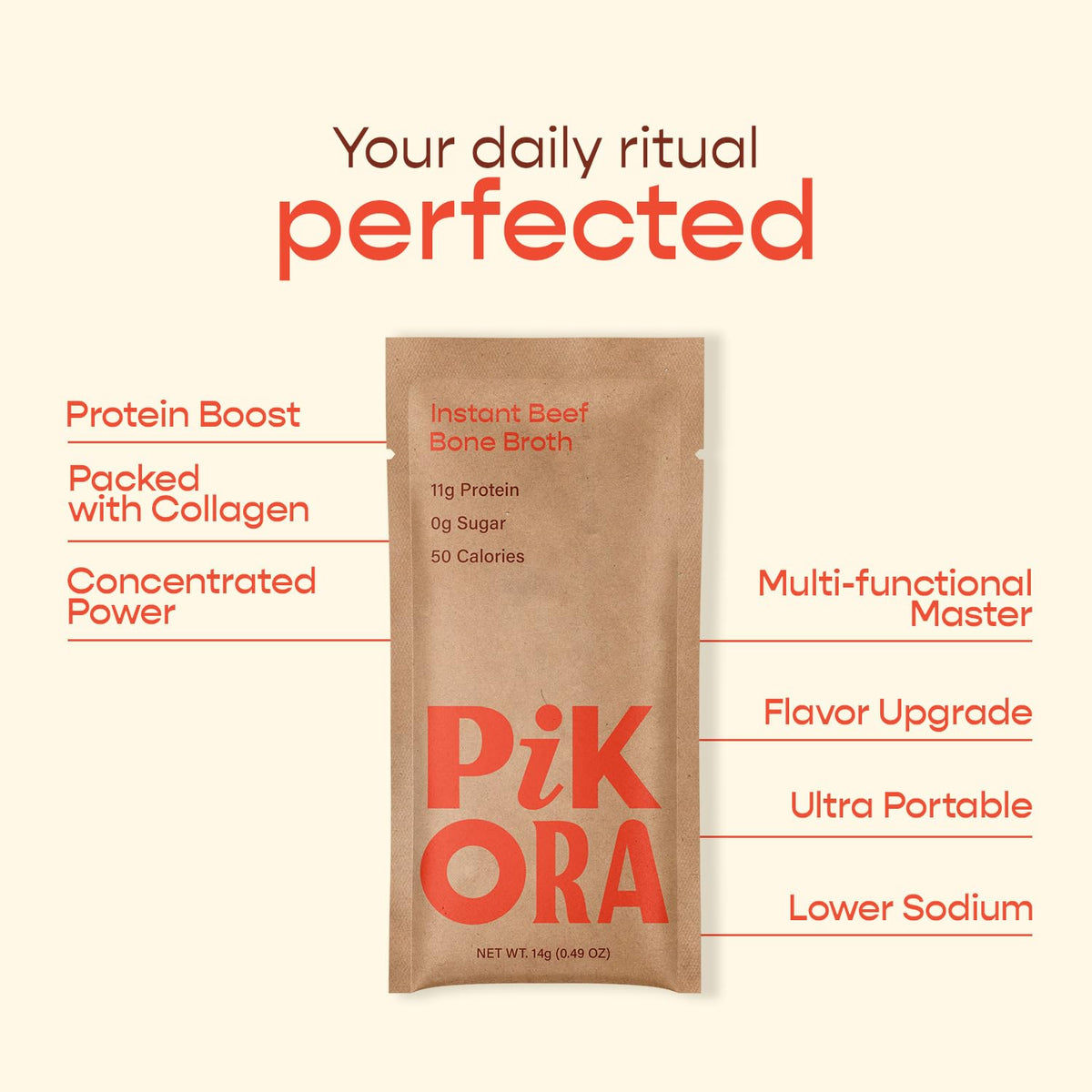 Beef Bone Broth Instant Powdered Mix 3 Pack L48747