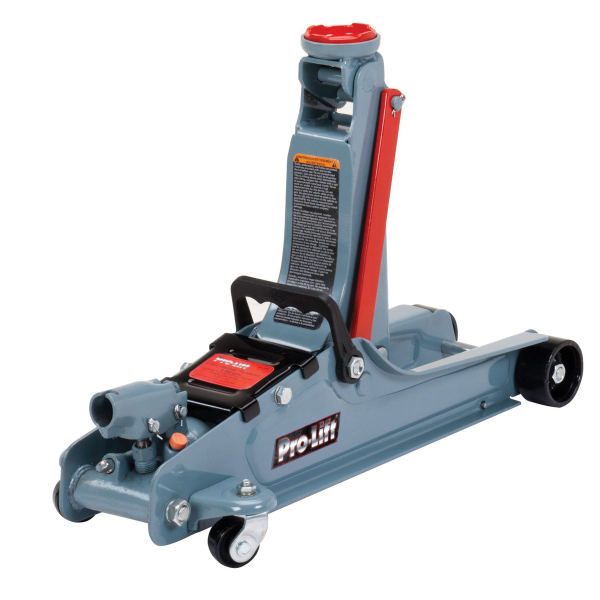 2 Ton Low Profile Floor Jack + 3 Ton Jack Stands, Black and Red M835