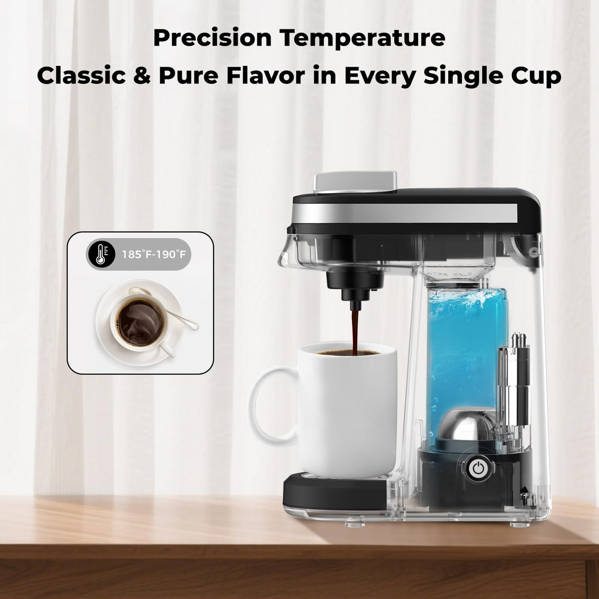 Black Mini Single Serve Coffee Maker J252118