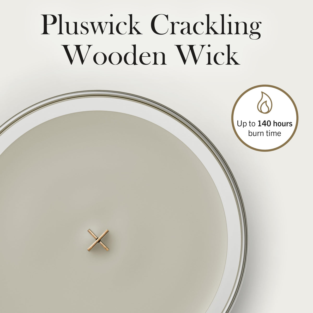 Large Scented Candle with Crackling Wick J9202
