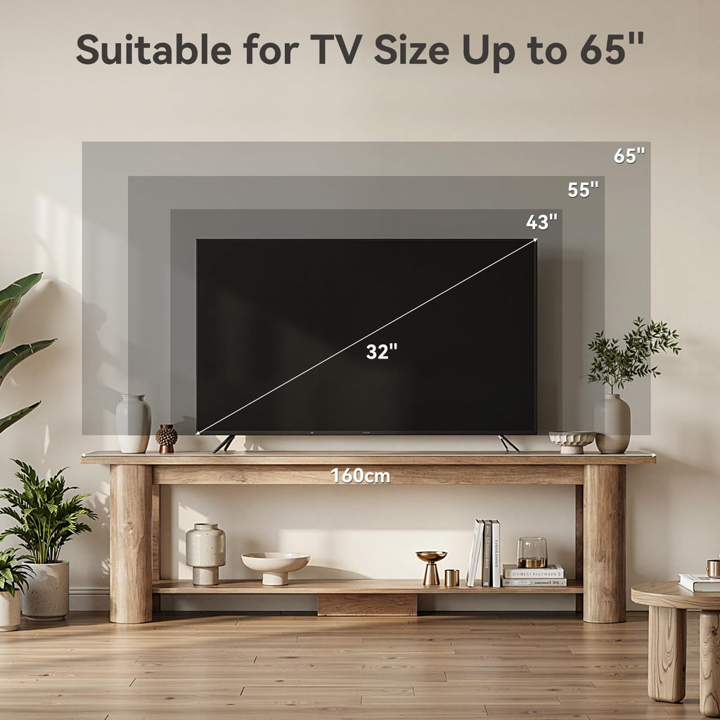 65 Inch Rustic Brown TV Stand W96273
