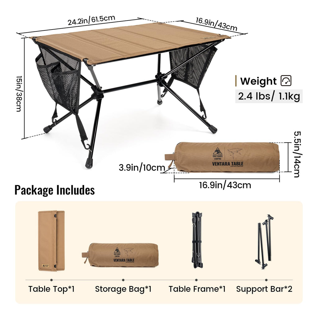 Ultralight Foldable Camping Table 2.4 lbs Y481