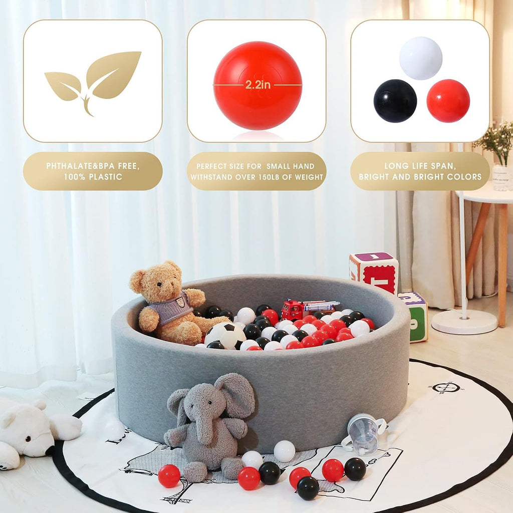 Plastic Balls for Ball Pit 50 100 200 pcs 2.2" Set P106