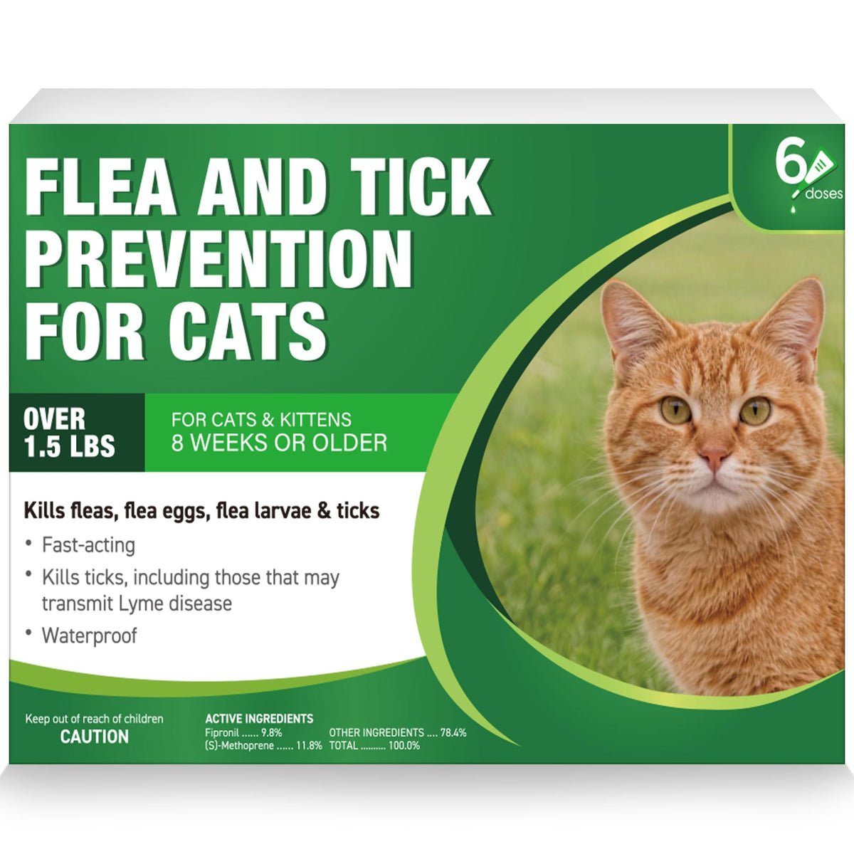Cat Flea and Tick Treatment 6-Month Supply Q243950