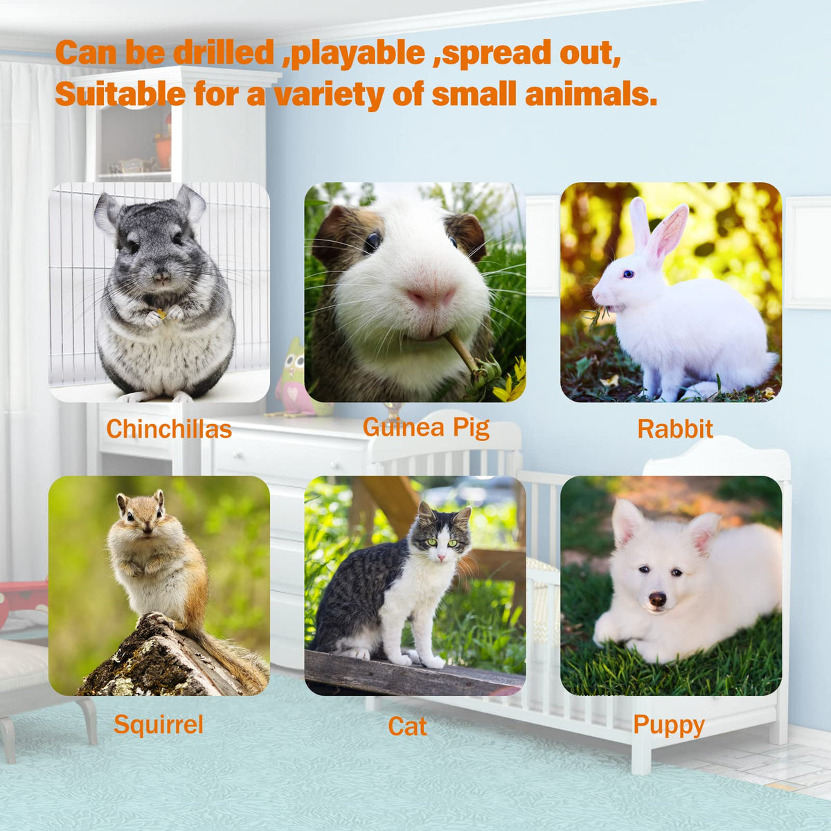 Collapsible Bunny Tunnel Bed with Mat P5437