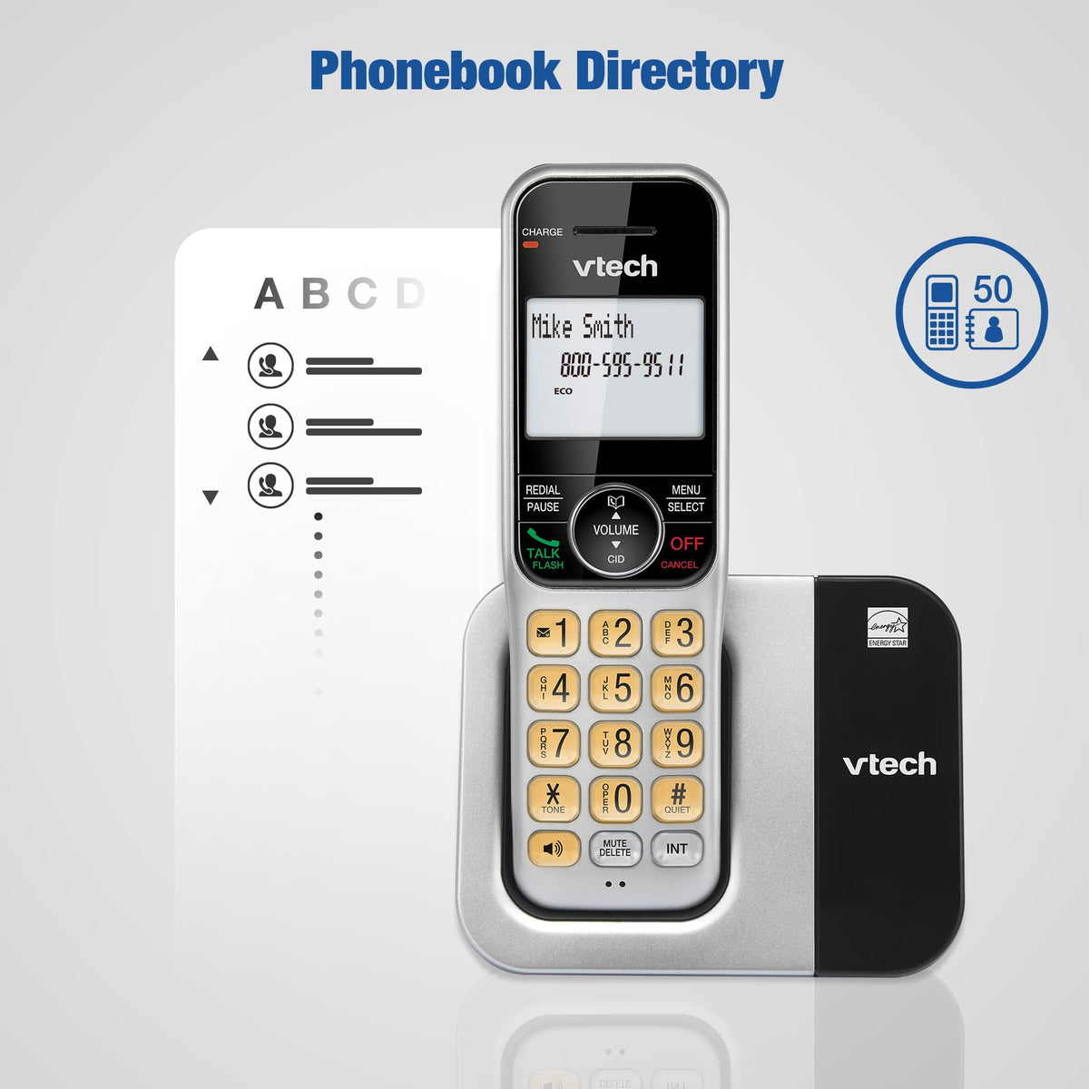 2-Handset Cordless Phone System with Call Block Y43264