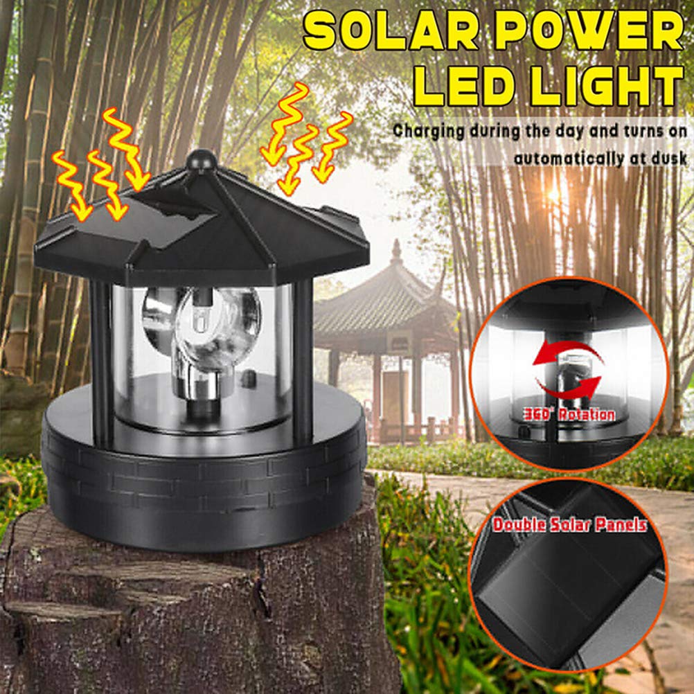 Solar Powered Rotating Lighthouse Decorative Light R2568