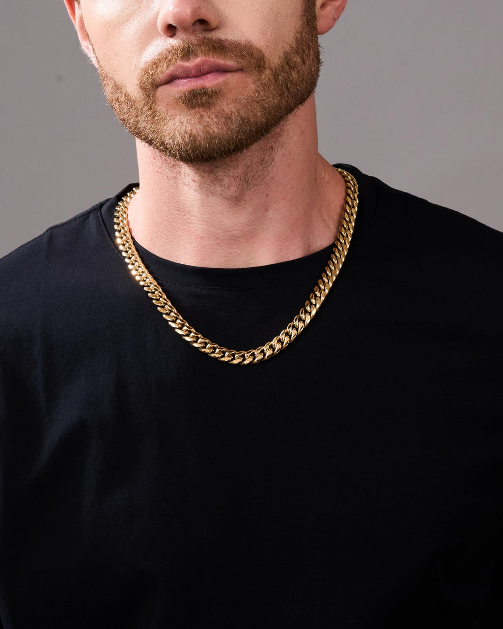 14k Gold Plated Cuban Link Chain Necklace G62395