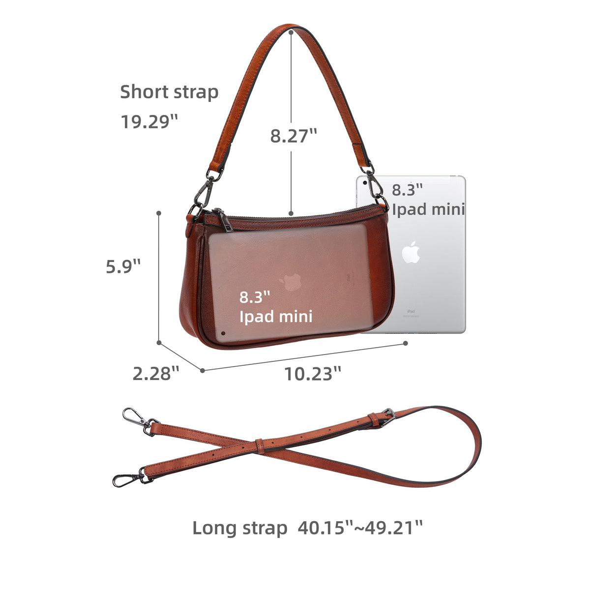 Leather Crossbody Bags with Two Straps S897325