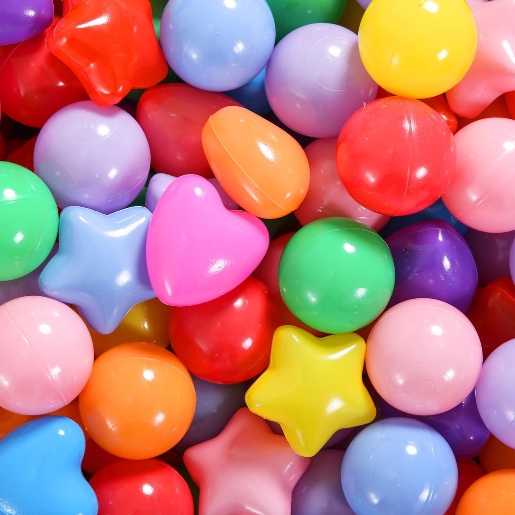 Pack of 100 200 500 BPA Free Non-Toxic Crush Proof Play Balls U603588