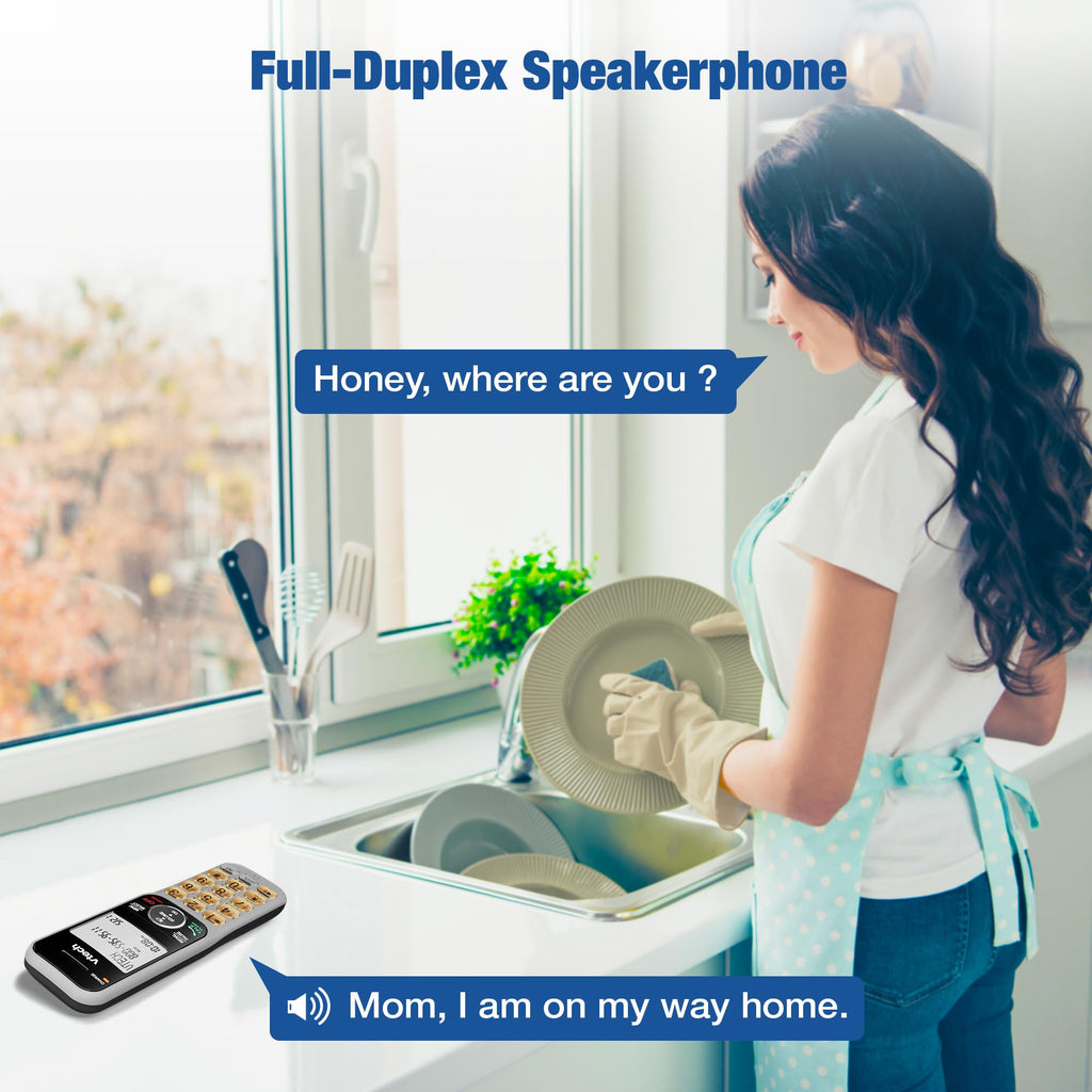 2-Handset Cordless Phone System with Call Block Y43264