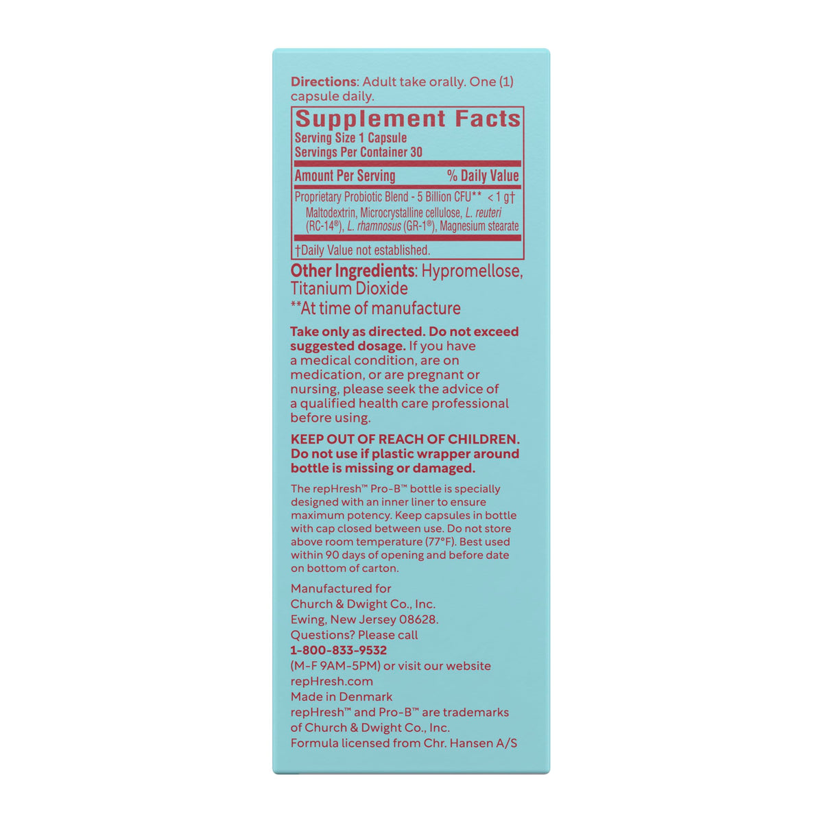 Probiotic Supplement 30 Count Pack of 2 E96307