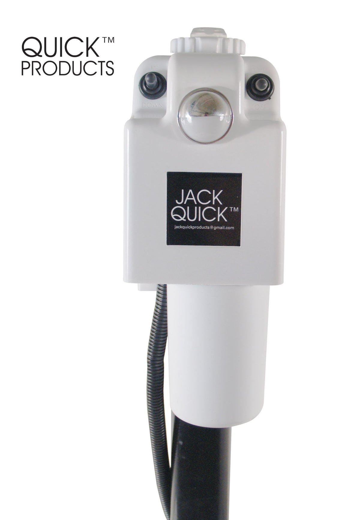 Electric Tongue Jack with 7-Way Plug, White Q281