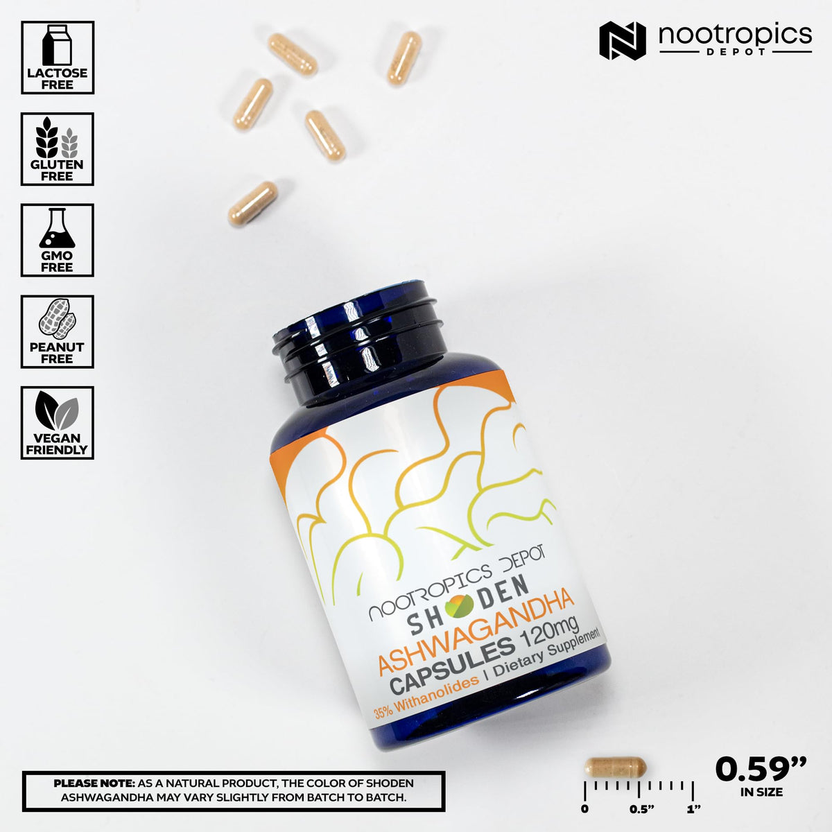 Ashwagandha Extract Capsules 120mg 30 Count P12916