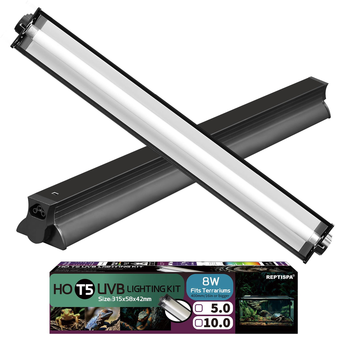 8W 5.0 UVB Reptile Light Fixture C643