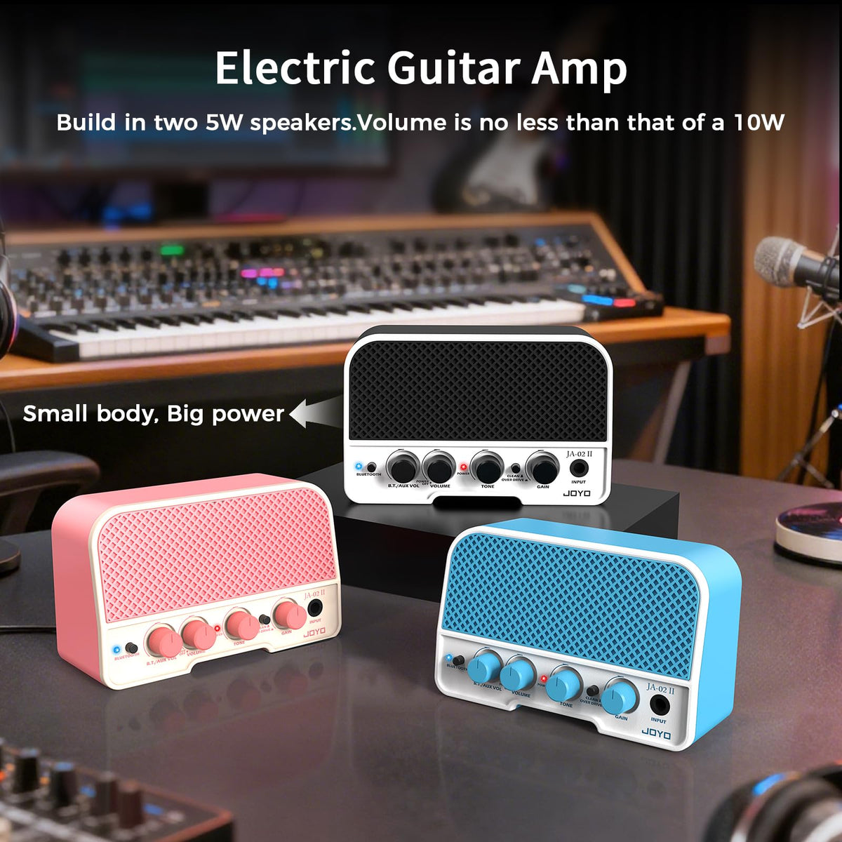 5W Portable Electric Guitar Practice Amplifier with Bluetooth I1445