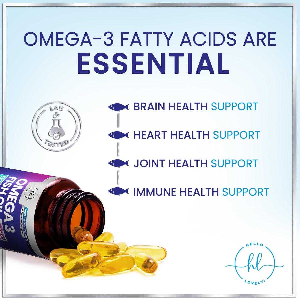 2400mg Omega 3 Fish Oil Softgels Y5093